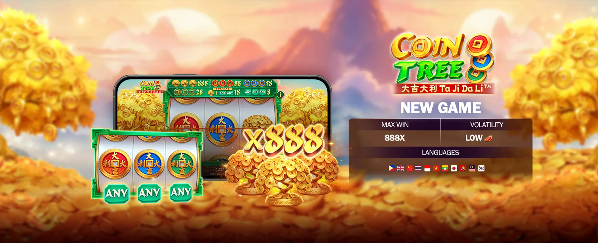 Luxurious online casino lobby with vip777 branding
